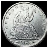 1874 Silver Half Dollar (Seated Liberty) CLOSELY U