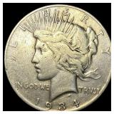 1934 Peace Silver Dollar LIGHTLY CIRCULATED
