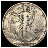 1917 Walking Liberty Half Dollar LIGHTLY CIRCULATE