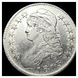1813 Capped Bust Silver Half Dollar ABOUT UNCIRCUL