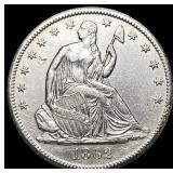 1862-S Silver Half Dollar CLOSELY UNCIRCULATED