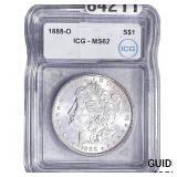 1888-O Morgan Silver Dollar ICG MS62
