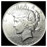 1927 Silver Peace Dollar CLOSELY UNCIRCULATED