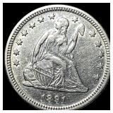 1891 Silver Quarter Dollar CLOSELY UNCIRCULATED