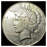 1928-S Silver Peace Dollar CLOSELY UNCIRCULATED