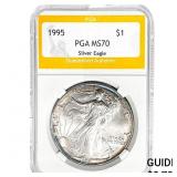 1995 American Silver Eagle PGA MS70