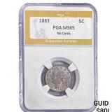 1883 Liberty Victory Nickel PGA MS65 No Cents