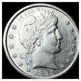 1895-S Silver Barber Quarter CLOSELY UNCIRCULATED