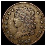 1826 Classic Head Half Cent NEARLY UNCIRCULATED