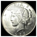 1923-S Silver Peace Dollar CHOICE BU