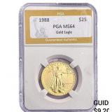 1988 1/2oz $25 Gold Eagle PGA MS64