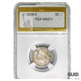 1938-S Jefferson Nickel PGA MS67+