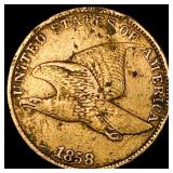 1858 Flying Eagle Cent NEARLY UNCIRCULATED
