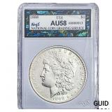 1888 Morgan Silver Dollar NCGS AU58
