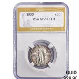 1930 Standing Liberty Quarter PGA MS67+ FH