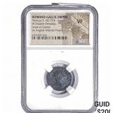 Gallic Empire Tetricus II 274 AD Bi Antoninianus