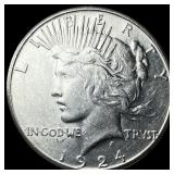 1924-S Silver Peace Dollar UNCIRCULATED