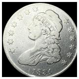 1834 Capped Bust Half Dollar ABOUT UNCIRCULATED