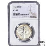 1944-S Walking Liberty Half Dollar NGC MS66