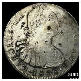 1806 Colonial Spain Silver 8 Reales Punchmarked NE