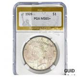 1926 Silver Peace Dollar PGA MS65+
