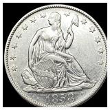 1858-O Silver Half Dollar CLOSELY UNCIRCULATED
