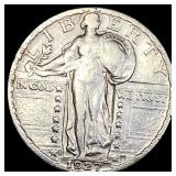1927-S Silver Standing Liberty Quarter NEARLY  UN