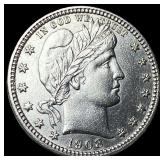 1908 Barber Silver Quarter UNCIRCULATED