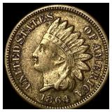 1864 Bronze Indian Head Cent ABOUT UNCIRCULATED