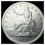 1877-S Silver Trade Dollar CLOSELY UNCIRCULATED
