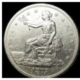 1875-S Silver Trade Dollar CLOSELY UNCIRCULATED