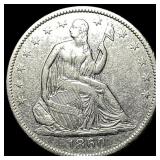 1860-O Silver Half Dollar CLOSELY UNCIRCULATED