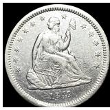 1841-O Silver Seated Liberty Quarter CLOSELY UNCIR