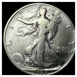 1938-D Silver Half Dollar Walking Liberty NICELY C