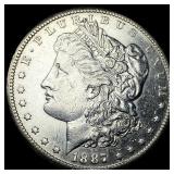 1887-S Silver Morgan Dollar CLOSELY UNCIRCULATED