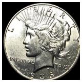 1935 Silver Peace Dollar CLOSELY UNCIRCULATED
