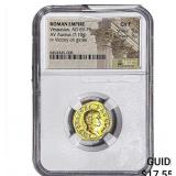 Roman Empire Vespasian 69-79 AD Gold Aureus NGC C