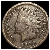 1908-S Indian Head Cent NICELY CIRCULATED