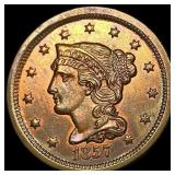 1857 Copper-Nickel Flying Eagle Cent CLOSELY UNCIR