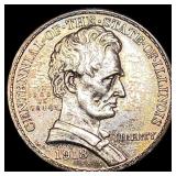 1918 Illinois Centennial Silver Half Dollar  UNCI