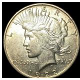 1922-S Silver Peace Dollar CHOICE AU