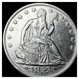 1853 Arrows Seated Liberty Half Dollar CLOSELY UNC