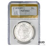1878 8TF Morgan Silver Dollar PGA MS63