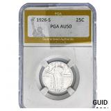 1926-S Standing Liberty Quarter PGA AU50