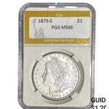 1879-S Morgan Silver Dollar PGA MS66