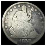 1858-O Silver Half Dollar (Seated Liberty) HIGH GR