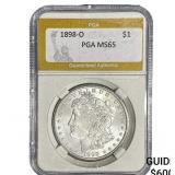 1898-O Morgan Silver Dollar PGA MS65
