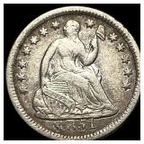 1851-O Silver Half Dime ABOUT UNCIRCULATED