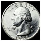 1936-D Silver Washington Quarter UNCIRCULATED