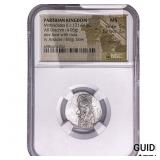 Parthian Empire Mithridates II 121-91 BC Silver D